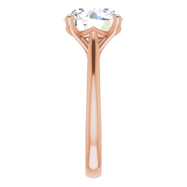 3.60 carat Round Lab-Grown EF/VS1+ Classic Solitaire Engagement Ring in 18KR | ViewE 3.60 carat Round Lab-Grown EF/VS1+ Classic Solitaire Engagement Ring in 18KR | ViewE