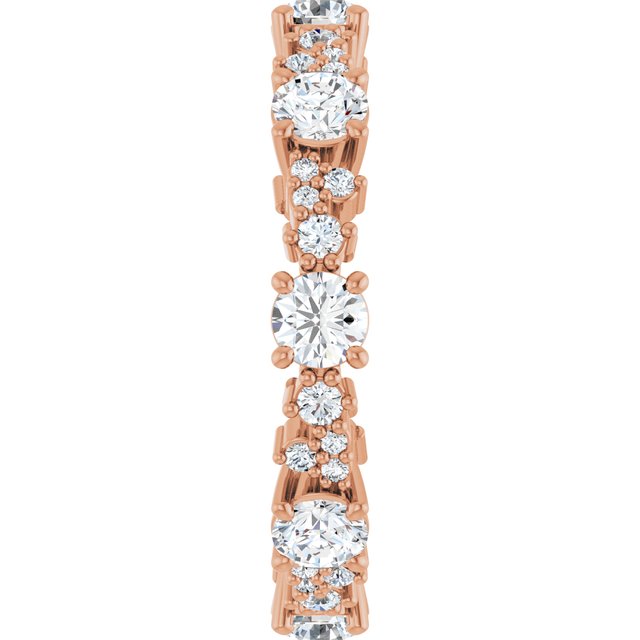 Alternating 1.58 tcw Round Diamond GH/VS2+ Eternity Ring in 14KR | ViewE Alternating 1.58 tcw Round Diamond GH/VS2+ Eternity Ring in 14KR | ViewE
