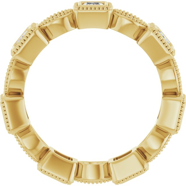 East West 1.02 tcw Square Lab-Grown EF/VS1+ Eternity Ring in 14KY | ViewB_4 East West 1.02 tcw Square Lab-Grown EF/VS1+ Eternity Ring in 14KY | ViewB_4