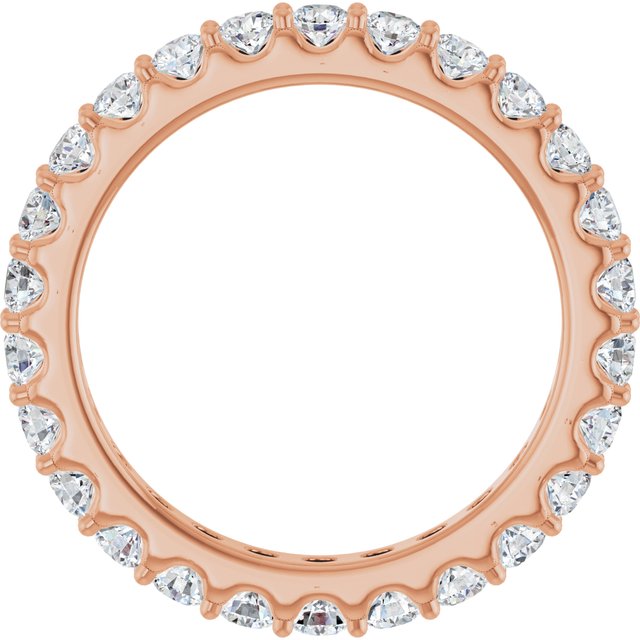 Classic 1.56 tcw Round Diamond GH/VS2+ Eternity Ring in 14KR | ViewB_4 Classic 1.56 tcw Round Diamond GH/VS2+ Eternity Ring in 14KR | ViewB_4