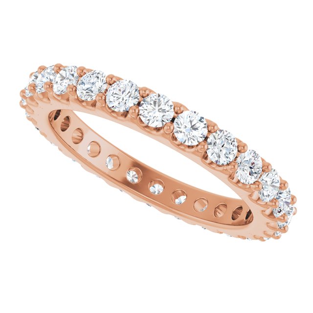 Classic 1.56 tcw Round Diamond GH/VS2+ Eternity Ring in 14KR | View5 Classic 1.56 tcw Round Diamond GH/VS2+ Eternity Ring in 14KR | View5