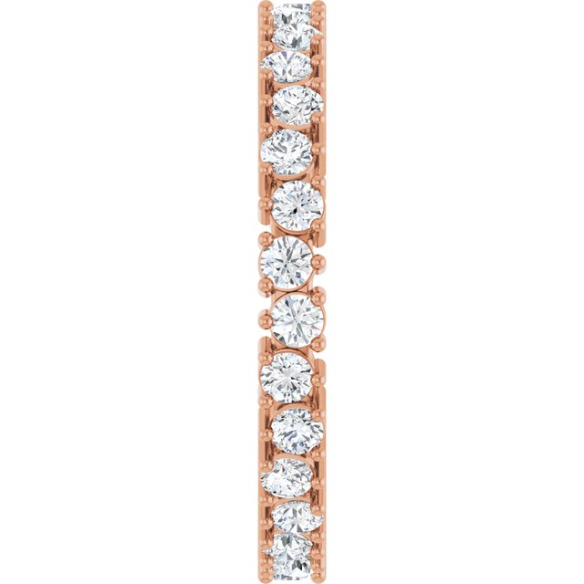 Modern 0.90 tcw Round Diamond GH/VS2+ Eternity Ring in 14KR | ViewE Modern 0.90 tcw Round Diamond GH/VS2+ Eternity Ring in 14KR | ViewE