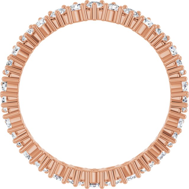 Modern 0.90 tcw Round Diamond GH/VS2+ Eternity Ring in 14KR | ViewB_4 Modern 0.90 tcw Round Diamond GH/VS2+ Eternity Ring in 14KR | ViewB_4