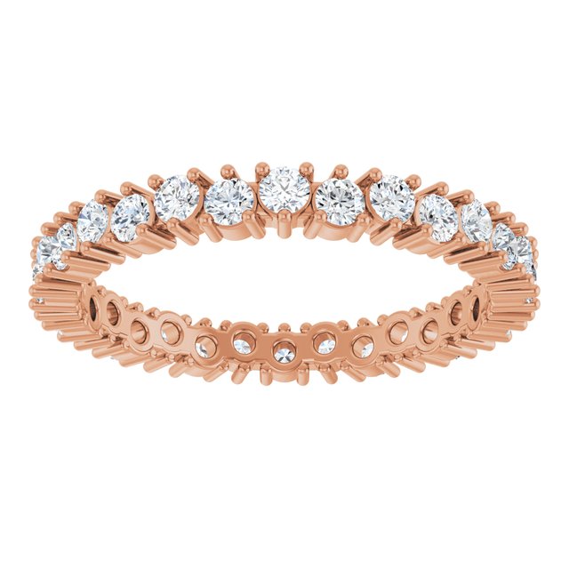 Modern 0.90 tcw Round Diamond GH/VS2+ Eternity Ring in 14KR | ViewS Modern 0.90 tcw Round Diamond GH/VS2+ Eternity Ring in 14KR | ViewS